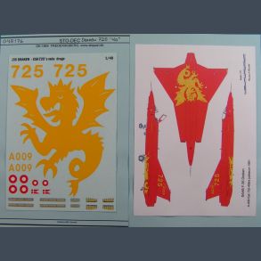 SAAB F-35 DRAKEN, SQN 725 THE RED DRAKEN