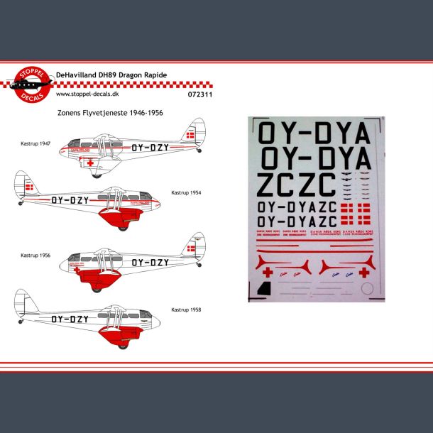 D.H. 89 DRAGON RAPIDE ZONEN