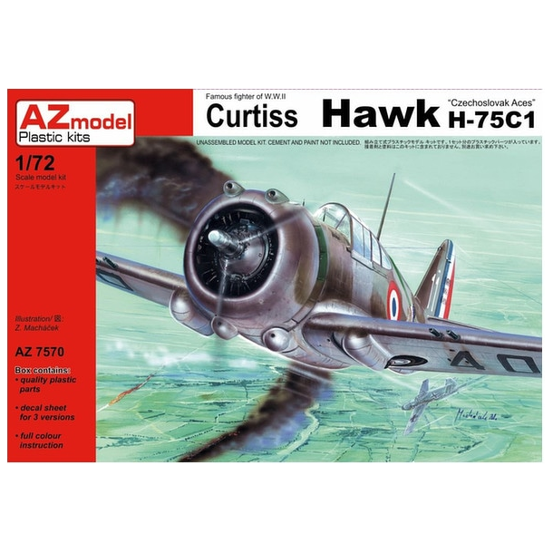 Curtiss Hawk H-75C1 "Czechoslovak Aces" Famous W.W.II fighter
