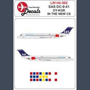 SAS DC-9-41 OY-KGR In The New Colour Scheme (cs)
