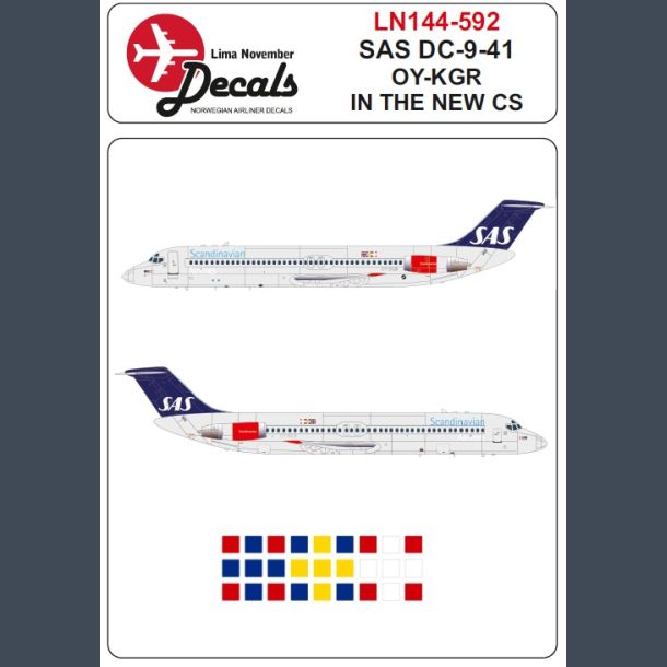 SAS DC-9-41 OY-KGR In The New Colour Scheme (cs)