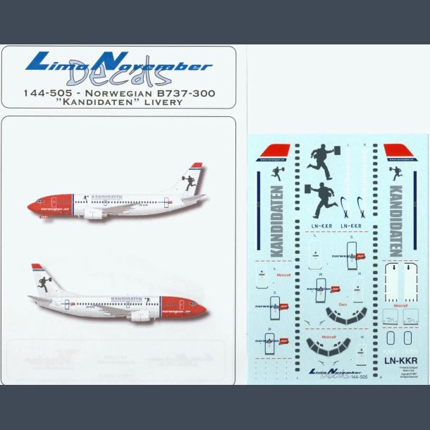 Norwegian B737-300 "Kandidaten" Livery