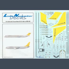 SAS Snowflake B-737-883 & MD-82