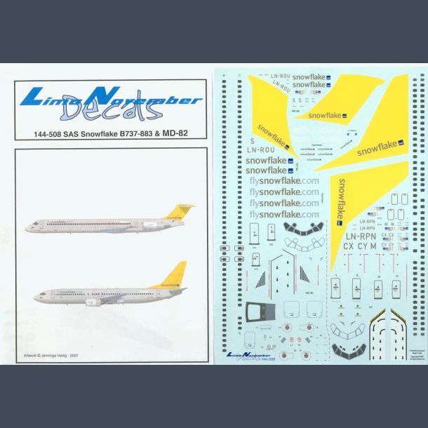 SAS Snowflake B-737-883 &amp; MD-82