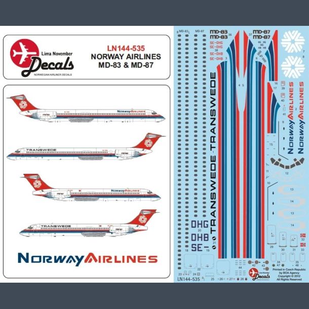 Norway Airlines MD-83 &amp; MD-87