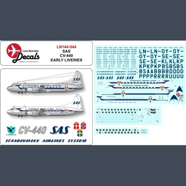 SAS CV-440 Early Liveries