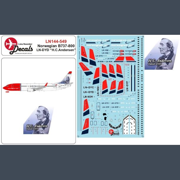 Norwegian B737-800 LN-DYD "H.C.Andersen"