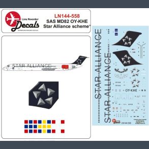 SAS MD82 OY-KHE Star Alliance Scheme