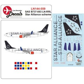 SAS B737-883 LN-RRL Star Alliance Scheme