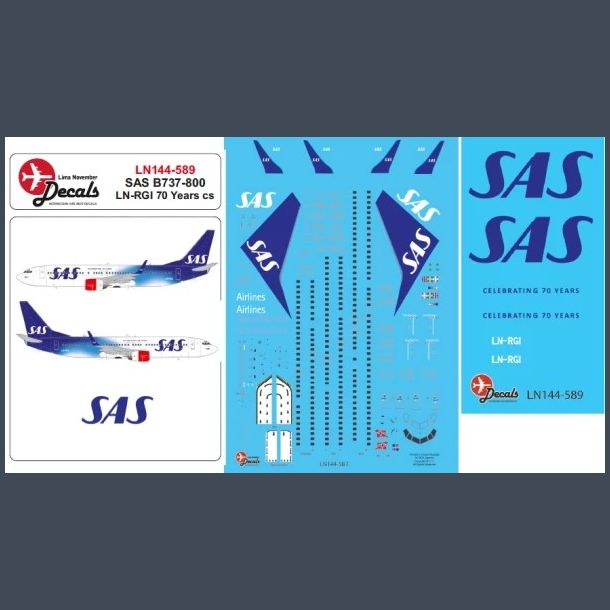 SAS B737-800 LN-RGI 70 Years cs
