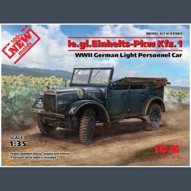 le-gl.Pkw Kfz.1 - WWII German Light Personnel Car