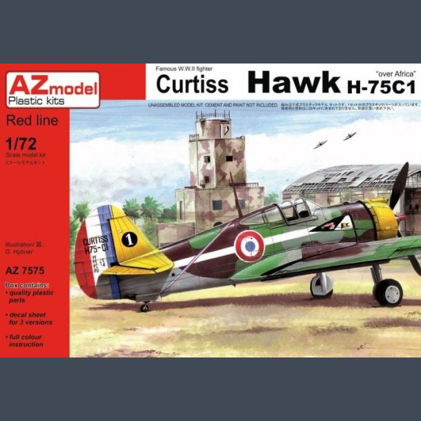 Curtiss Hawk H-75C1 "over Africa" Famous W.W.II Fighter