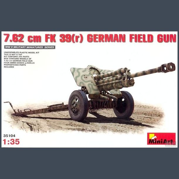 7.62 cm FK 39(r) German Field Gun