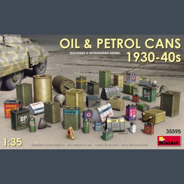 Oil &amp; Petrol Cans 1930-40s