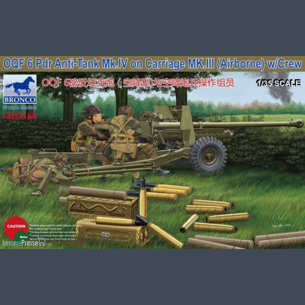 OGF 6 Pdr Anti-Tank Mk.IV on Carriage Mk.III (Airborne) w/Crew
