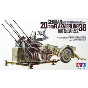 20mm German Flakvierling 38 Mit Sd.Ah.52