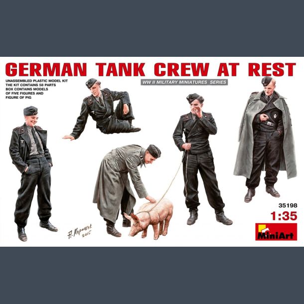 German Tank Crew At Rest