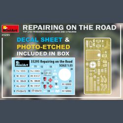 Repairing The Road - Car &amp; 4 figures