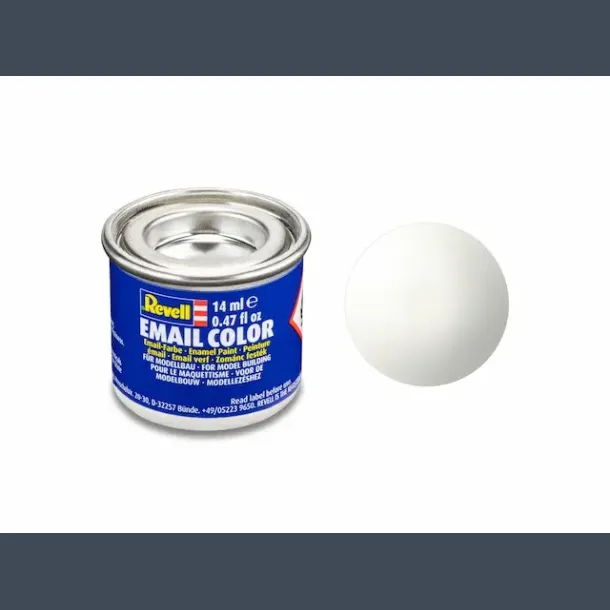 Gloss "White" (RAL 9010) Email Color Enamel - 14ml
