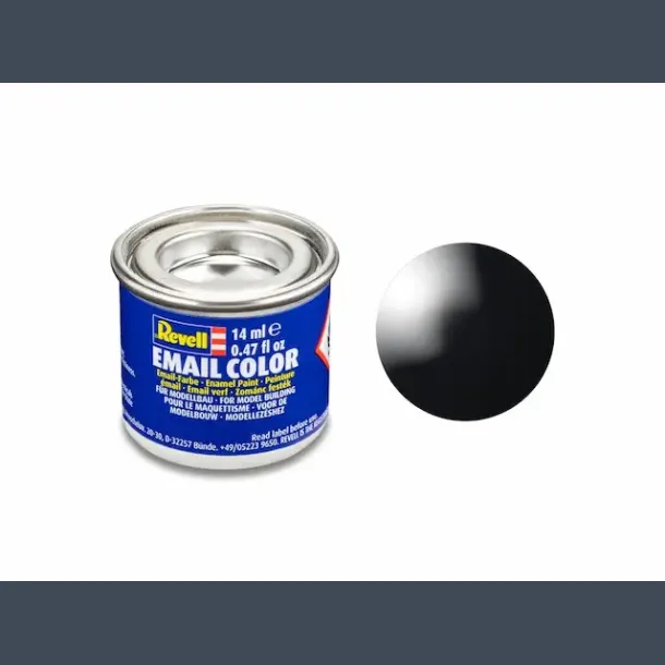 Gloss "Black" (RAL 9005) Email Color Enamel - 14ml