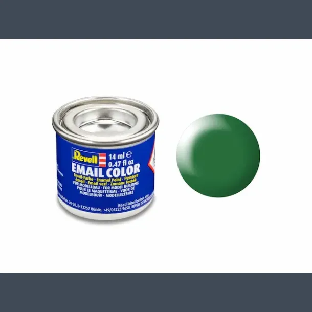 Silk "Leaf Green"(RAL 6001) Email Color Enamel 14ml