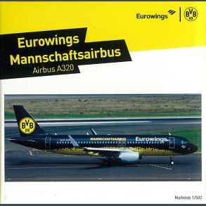 Eurowings BVB MannschaftsAirbus 320 (Metal 1/500)