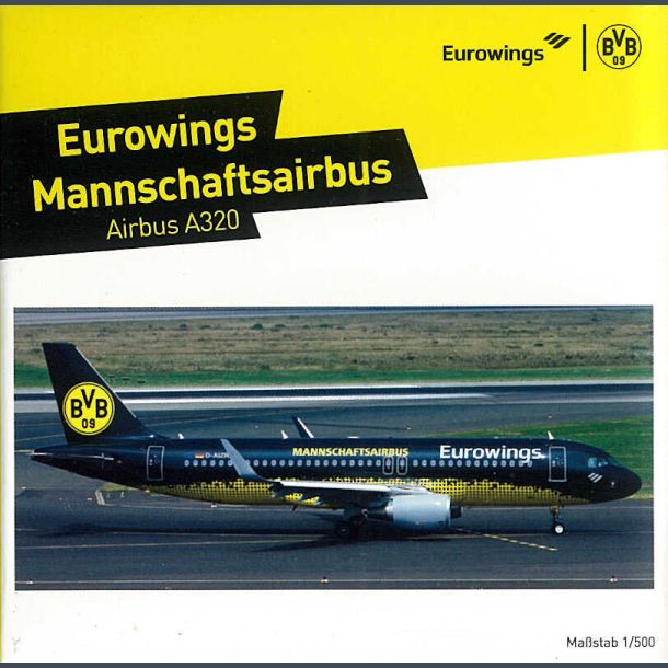 Eurowings BVB MannschaftsAirbus 320 (Metal 1/500)