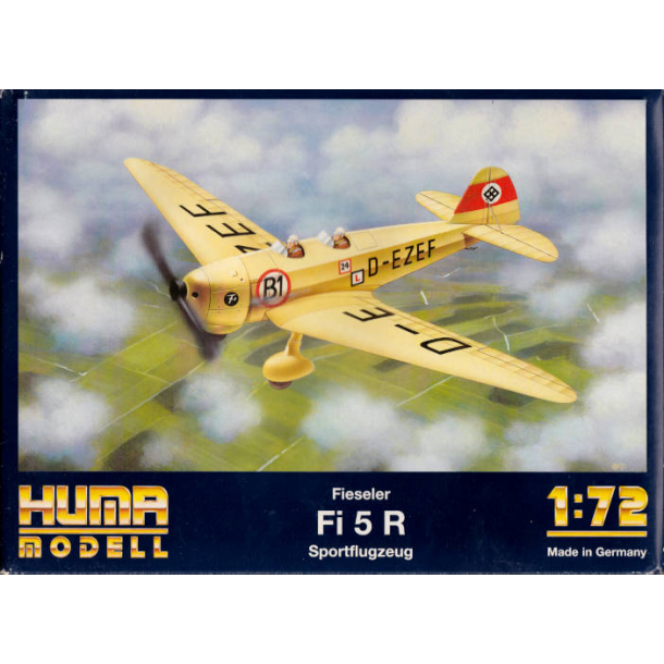 Fieseler Fi 5 R Sportflugzeug - 1:72 - HobbyPlastik.dk