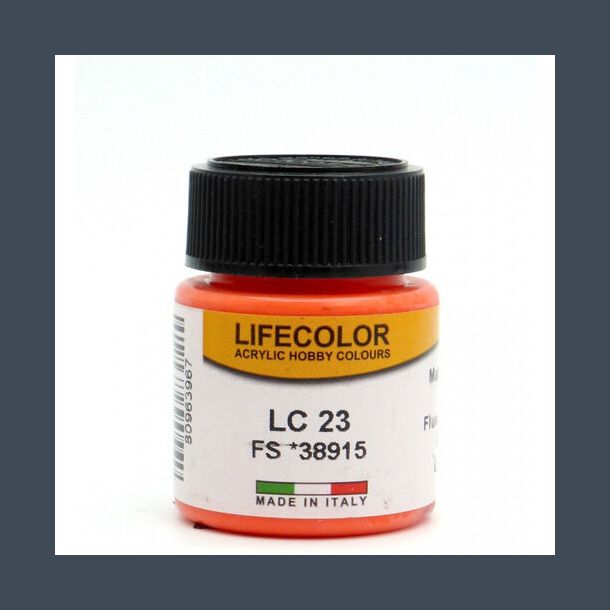LifeColor Fluorescent Orange Matt (22ml)