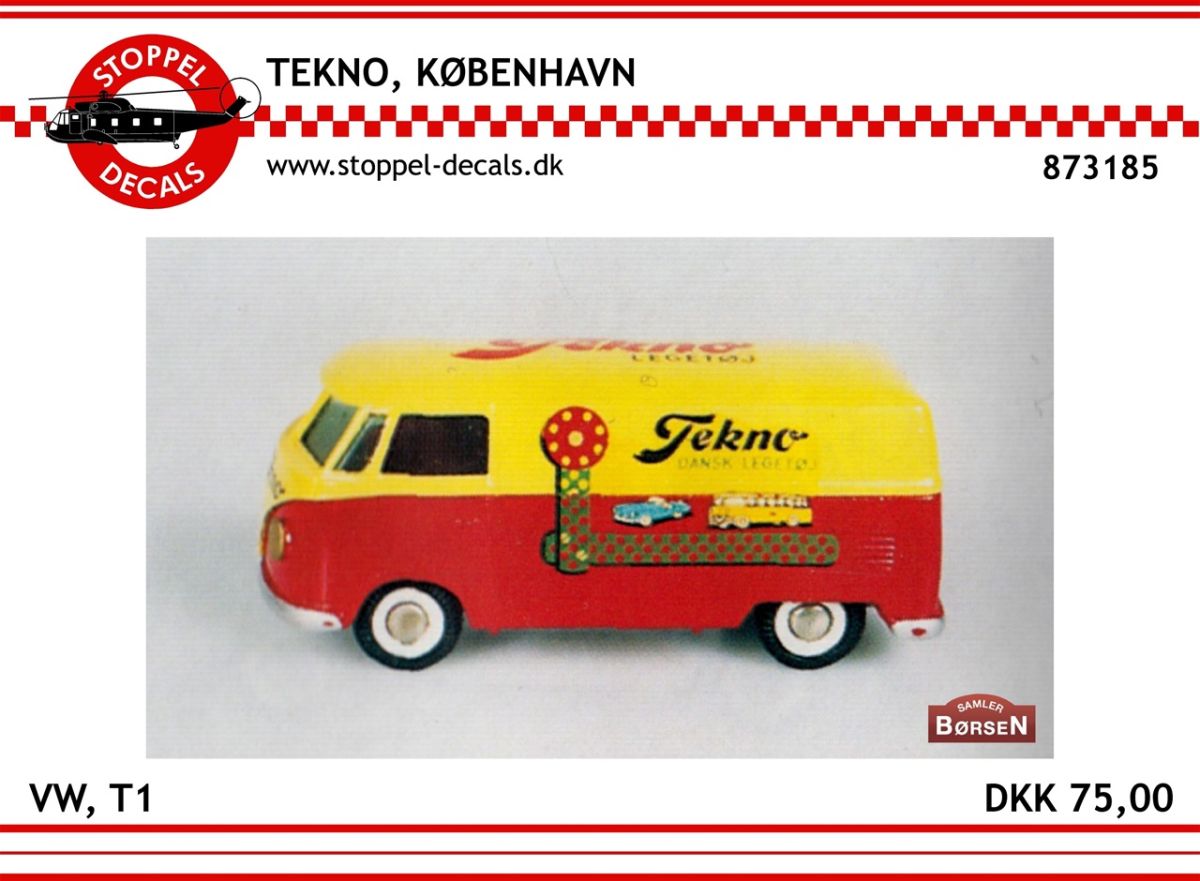 TEKNO, KØBENHAVN VW, T1 - 1:87 P-AA - HobbyPlastik.dk