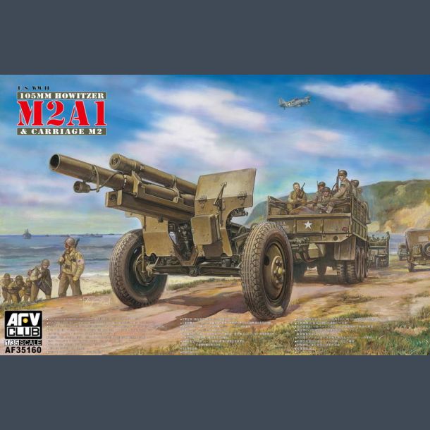 U.S. WWII 105mm Howitzer M2A1 &amp; Carriage M2