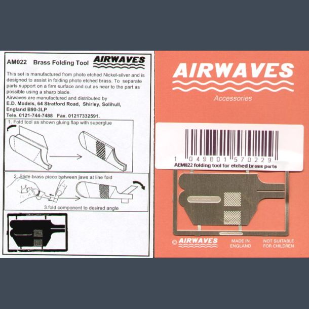 Folding tool for Etched brass (AEM022)