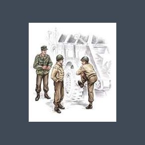 US truck crew WW II - 3 figures