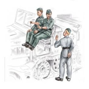 German driver+personel+Famo (3 figures)