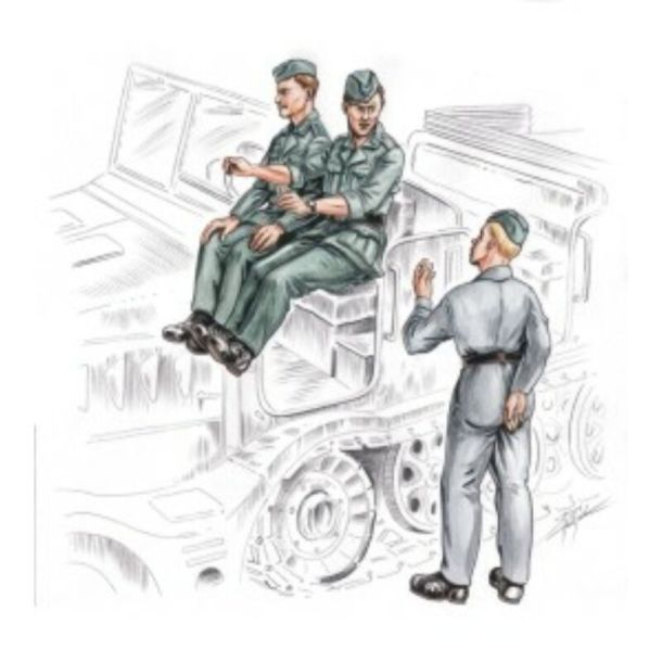 German driver+personel+Famo (3 figures)