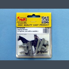 Riding Horses (2 figures, one with saddle)