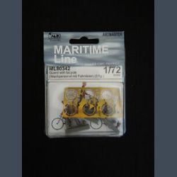 Guard with bycicle (wachpersonel mit Fahrr�der) (3 fig.)