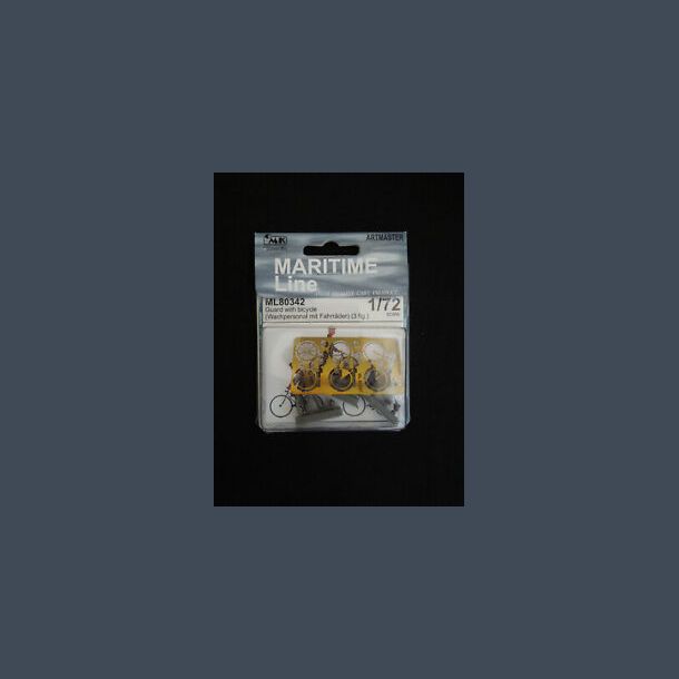 Guard with bycicle (wachpersonel mit Fahrr�der) (3 fig.)