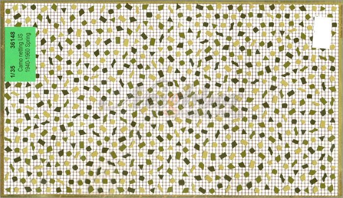 1/35 Camouflage Netting US 1940-1960 Spring - 1:35 - HobbyPlastik.dk