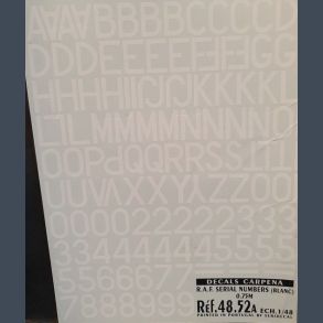 RAF SERIAL NUMBERS (White) 0.75M/1.00M