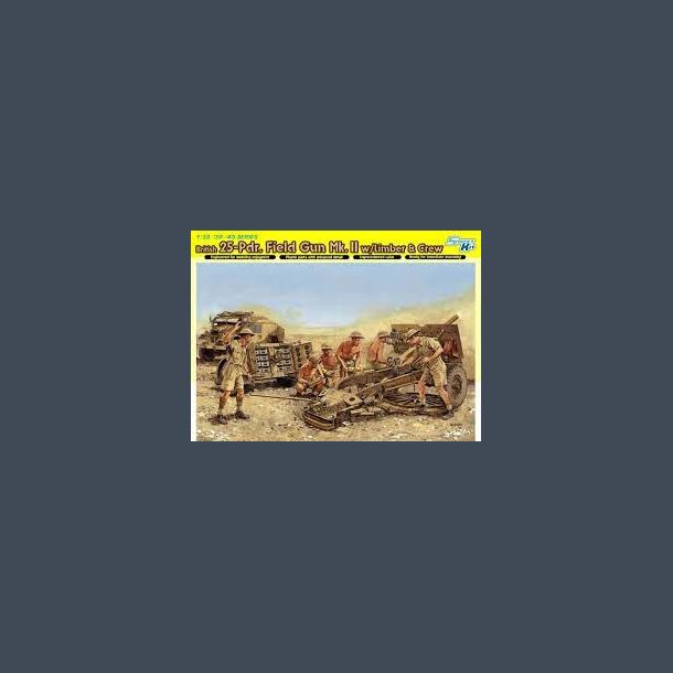 British 25-Pdr. Field Gun Mk. II w/Limber and crew