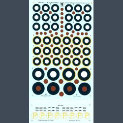 RAF Roundels - Spitfire Hurricane Tempest Typhoon (Late)