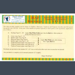 RAF Roundels - Spitfire Hurricane Tempest Typhoon (Late)