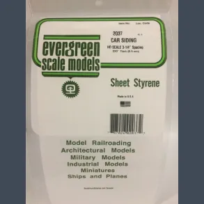 2037 Car Siding H0 Scale 3-1/4 