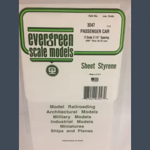 3047 - Passenger Car 0 Scale 2-1/4