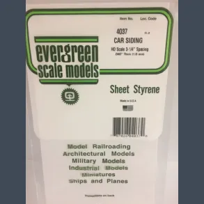 4037 - Car Siding H0 Scale 3-1/4