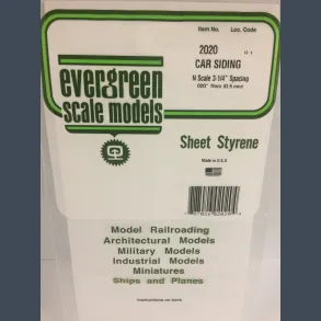 2020 Car Siding N Scale 3-1/4