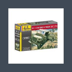 US. 1/4 ton Truck & Trailer