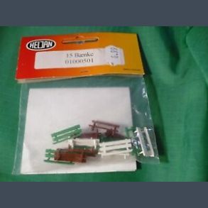 15 Park Benches - Painted