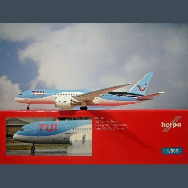 TUI Airlines Belgium - Boeing 787-8 Dreamliner (Metal 1/500)